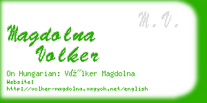 magdolna volker business card